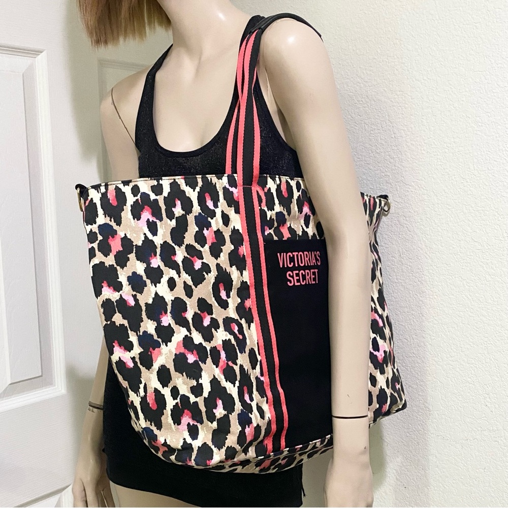 VICTORIA’S SECRET Leopard Cheetah XL Weekender Tote Bag